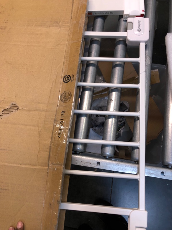 Photo 1 of Safety 1st Easy Install 28" High Walk Thru Gate, Fits Between 29" and 38" 38x28 Inch (Pack of 1) Original Size White