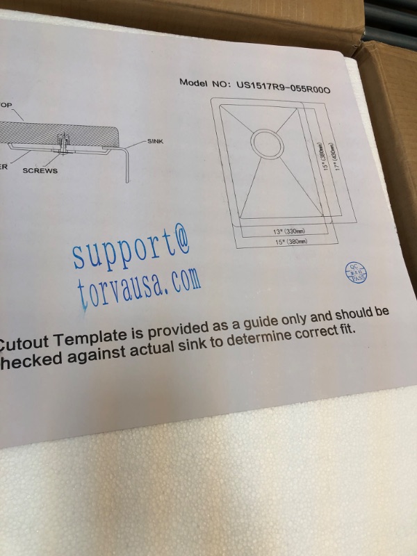 Photo 2 of Bar Sink, TORVA 15 x 17 Inch Undermount Kitchen Sink, 16 Gauge Stainless Steel Wet Bar or Prep Sinks Single Bowl, Fits 18" Cabinet 15 x 17 x 9 Inch