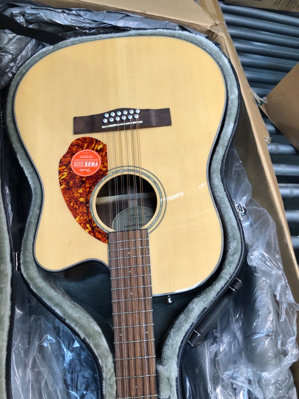 Photo 4 of Fender CD-140SCE Dreadnought Cutaway Acoustic Guitar, Natural, with Case
