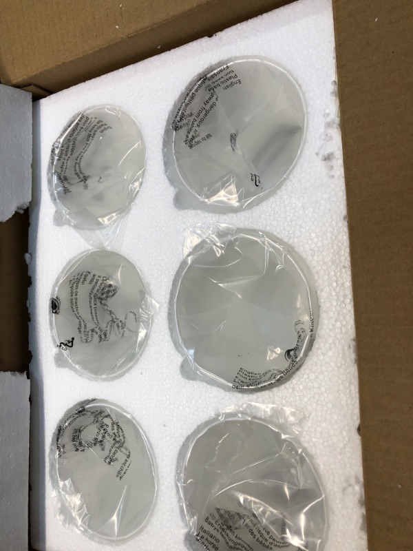 Photo 3 of 6 Pack White Frosted Glass Shades Replacement,5.51in Height,3.94in Diameter,1.65in Fitter, Cylinder Glass Shade Covers Replacement Globe for Pendant Light Floor lamps light fixtures Wall Sconces