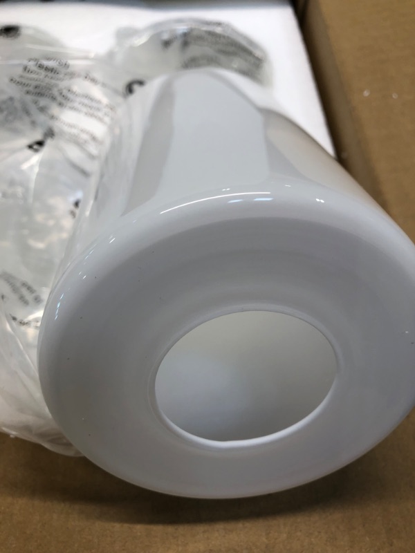 Photo 5 of 6 Pack White Frosted Glass Shades Replacement,5.51in Height,3.94in Diameter,1.65in Fitter, Cylinder Glass Shade Covers Replacement Globe for Pendant Light Floor lamps light fixtures Wall Sconces