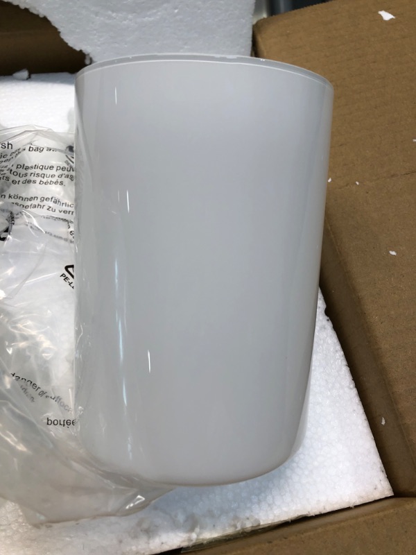 Photo 4 of 6 Pack White Frosted Glass Shades Replacement,5.51in Height,3.94in Diameter,1.65in Fitter, Cylinder Glass Shade Covers Replacement Globe for Pendant Light Floor lamps light fixtures Wall Sconces