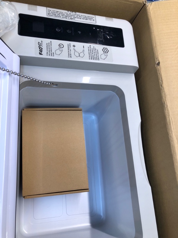 Photo 1 of F40C4TMP Portable Refrigerator 20 Quart 12 Volt Freezer (-7.6?~50?) 18L Car Fridge with Compressor 110-240V AC for Camping, Truck, RV, Travel, Boat and Home Use