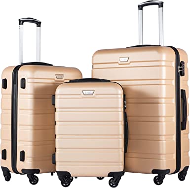 Photo 1 of Coolife Luggage 3 Piece Set Suitcase Spinner Hardshell Lightweight TSA Lock 
