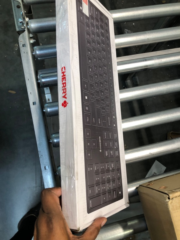 Photo 1 of Cherry KW 9100 Slim Wireless Keyboard Rechargeable with SX Scissor Mechanism, Silent keystroke Quiet Typing with Thin Design for Work or Home Office.