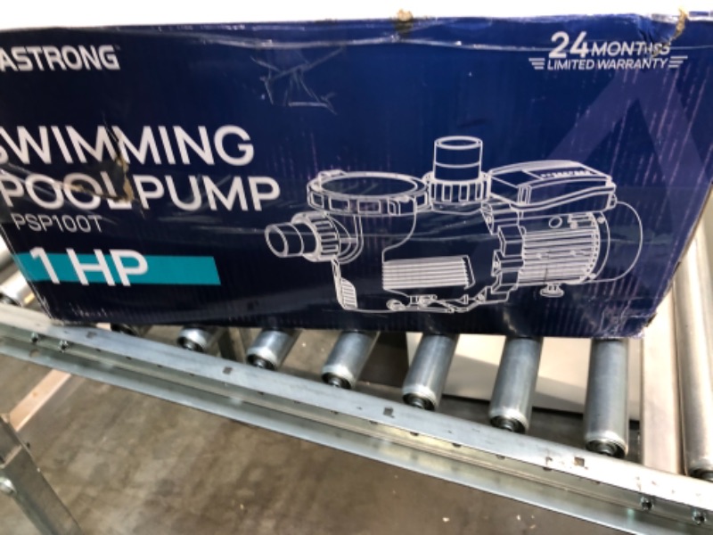 Photo 4 of Aquastrong 1 HP In/Above Ground Pool Pump with Timer, 220V, 6100GPH, High Flow, Powerful Self Primming Swimming Pool Pumps with Filter Basket