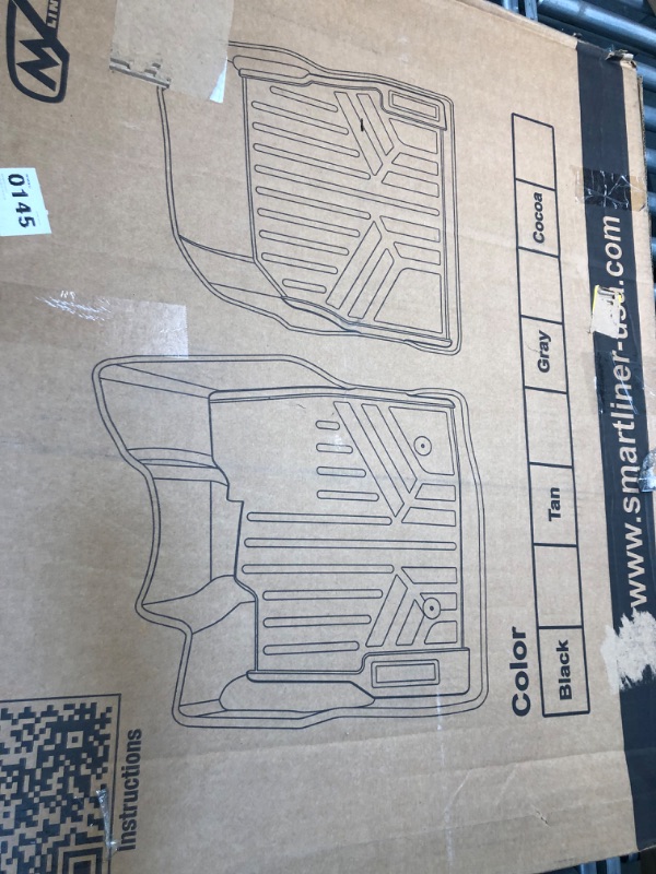 Photo 4 of MAXLINER Custom Floor Mats Set (Both Rows 1pc) Black Compatible with 2019-2022 Ram 2500/3500 Crew Cab with 1st / 2nd Row Bench Seat