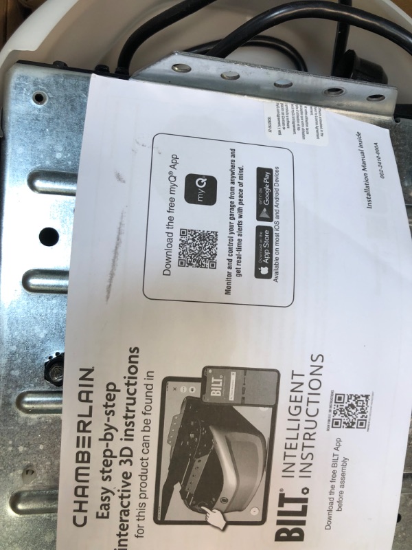 Photo 1 of Chamberlain B2405 Garage Door Opener 0.5 HP Belt Drive WiFi Compatible