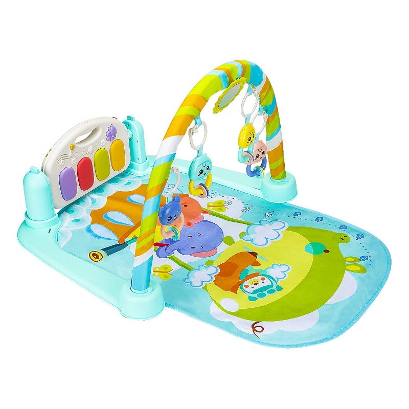 Photo 1 of Musical Baby Gyms Play Mats Musical Activity Mat Piano Baby Play Gym Tummy Time Padded Mat for Baby Newborn Toddler Infants, similar to item in stock photo.
