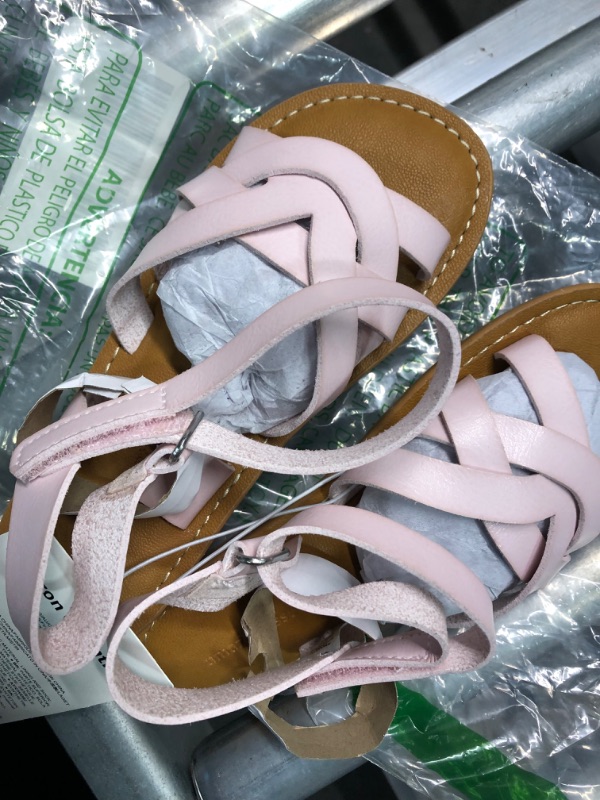 Photo 2 of Amazon Essentials Girl's Strappy Sandal 13 Youth US Little Kid Light Pink