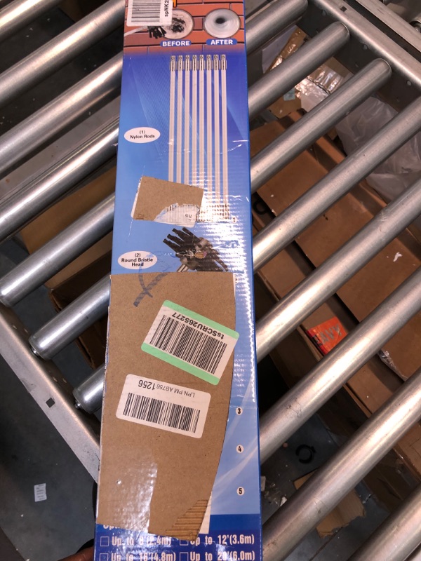 Photo 1 of Morinoli 24 Feet Dryer Vent Cleaning Kit, Chrome Button Locking System, Extends Up To 24 Feet, Lint Remove, Dryer Duct Cleaning Kit, Dryer Vent Cleaner Kit with Bonus Drill Attachment, Lint Trap Brush 24Feet(12*24in)