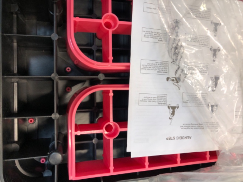 Photo 1 of KL KLB Sport Adjustable Exercise Workout Aerobic Stepper Step Platform Trainer Red