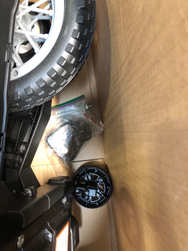 Photo 1 of PRIME CLUB 6V Ride on Electric Motorcycle Battery Powered 2 Wheels Bike with Training Wheels,LED Lights,Music,Forward and Backward Button,Pedal for Toddlers?Blue?