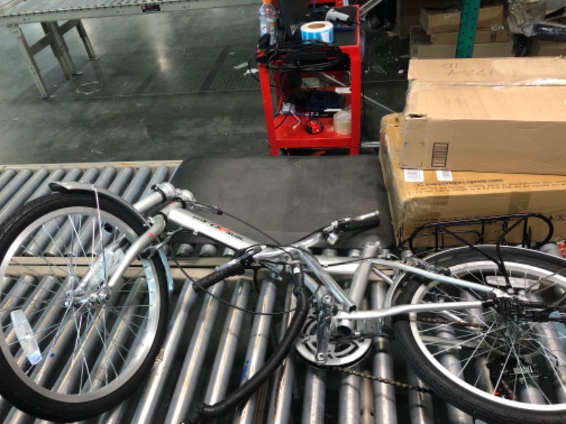 Photo 2 of unYOUsual U Transformer 20” Folding City Bike Bicycle 6 Speed Shimano Gear Steel Frame Mudguard Rear Carrier Front Rear Wheel Reflectors
