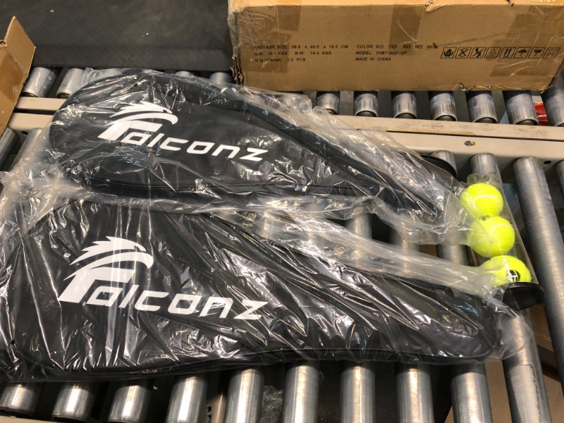 Photo 2 of Falconz Tennis Set - Pack of 2 Carbon Reinforced Tennis Rackets for Adults and 3 Tennis Training Balls