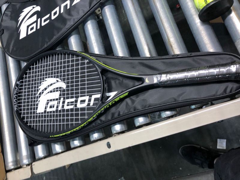 Photo 4 of Falconz Tennis Set - Pack of 2 Carbon Reinforced Tennis Rackets for Adults and 3 Tennis Training Balls