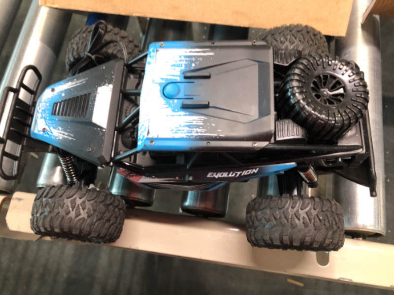 Photo 4 of Remote Control Car for Outdoors, 1/16 RC Car from 8 Years, 20+KM/H Monster Truck, Blue Buggy Car, Children's Car, Car Toy, 2 x Battery 70 Minutes Playtime, Game Gift for Children, RC Car