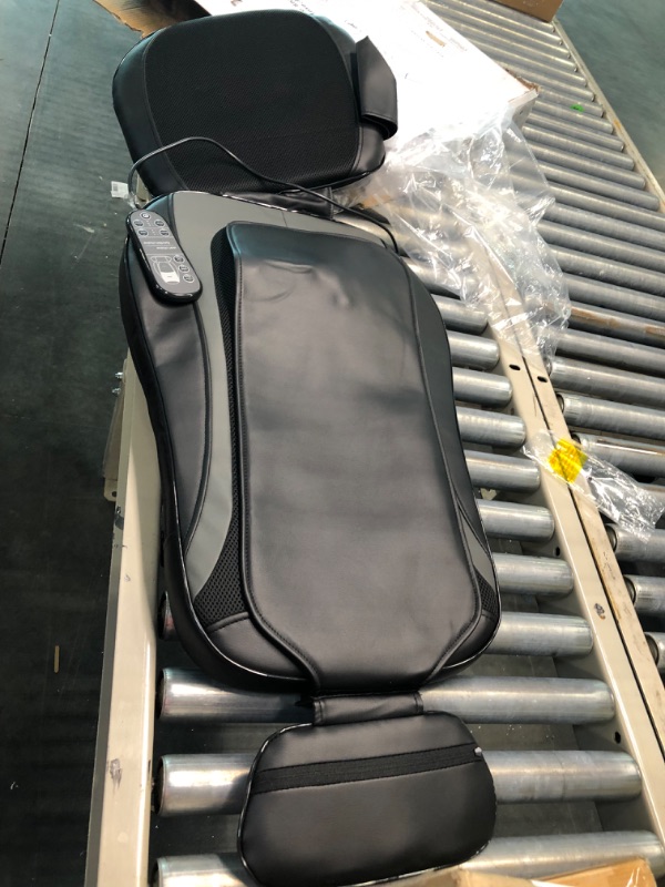 Photo 1 of Cotsoco Shiatsu Massage Cushion with Heat, Full Back Massager with Vibration,Deep Kneading Rolling Massage Chair Pad for Waist,Hips,Muscle Pain Relief,Use at Home/Office Black