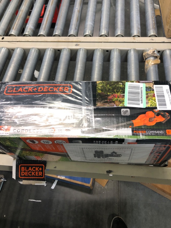 Photo 2 of BLACK+DECKER 20V MAX 2.0 Ah Cordless Lithium-Ion POWERBOOST Sweeper Kit