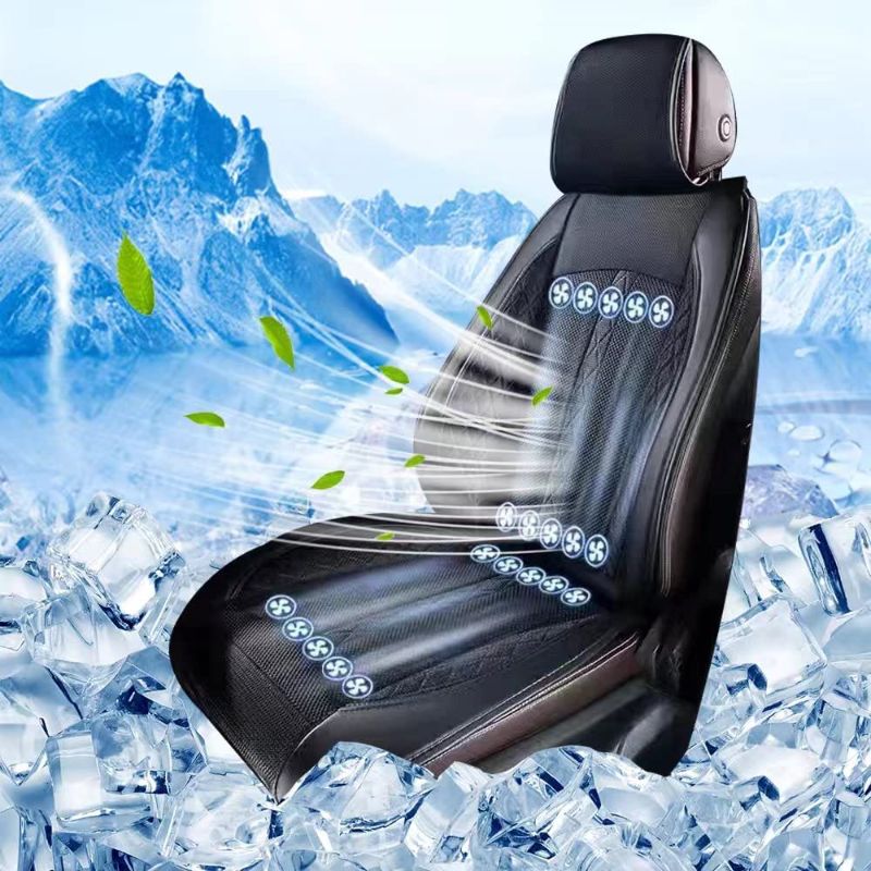 Photo 1 of Cooling Car Seat Cushion 20 Fans- 12V Cooling System for Summer Driving car seat Cooler Cooling seat Covers for Cars Cooling seat Cover Breeze air Cooler Cover Cooling car seat Cover