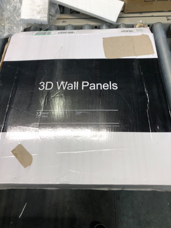 Photo 3 of 3D Wall Panel for Interior Wall Décor in White, Wall Decor PVC Panel, 3D Textured Wall Panels, Pack of 12 Tiles