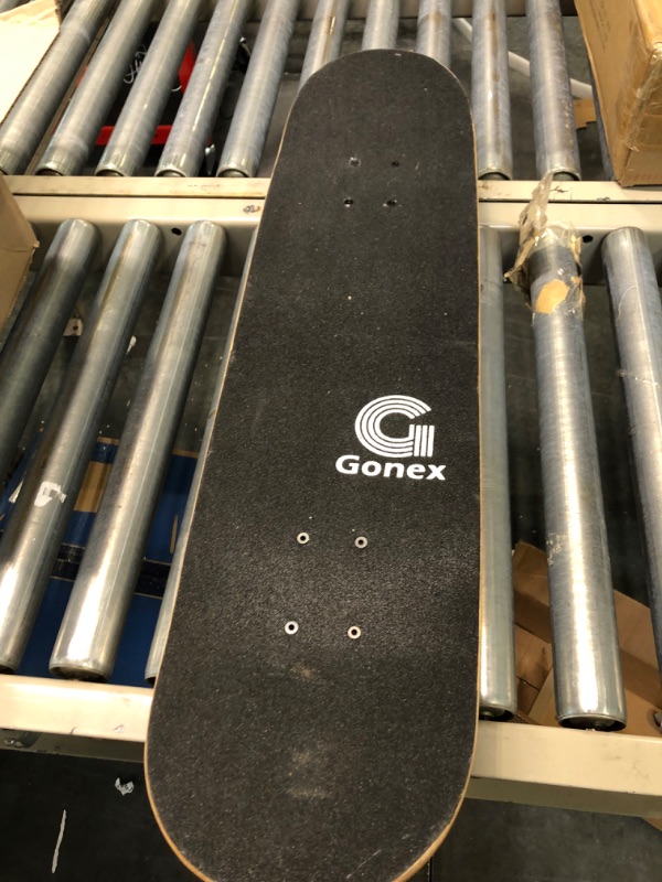 Photo 2 of Gonex Skateboard black/white diamond design 31" x 8"