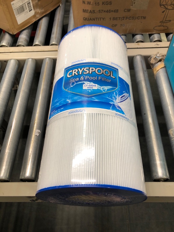 Photo 2 of Cryspool Pool Filter Compatible with Unicel C-8409, Filbur FC-1292, PA90, C900, CX900RE, 90 Sq. Ft, 1 Pack