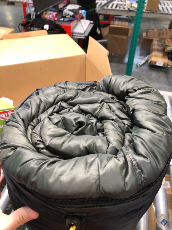 Photo 1 of Coleman Big Basin 92x39 Inch Hybrid Sleeping Bag Brown/Grey
