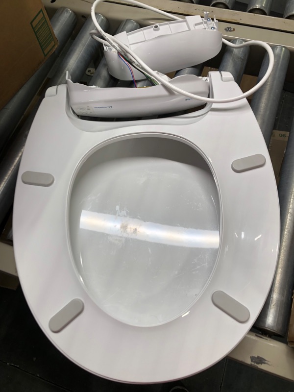 Photo 2 of Brondell LumaWarm Heated Nightlight Toilet Seat - Fits Elongated Toilets, White Elongated White