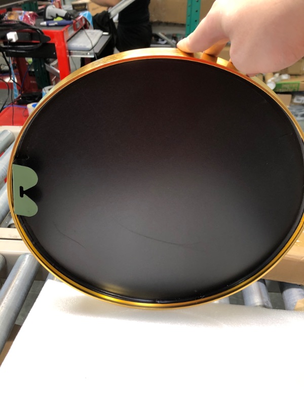 Photo 3 of Beauty4U 16" Wall Circle Mirror Large Round Gold Farmhouse Circular Mirror for Wall Decor Big Bathroom Make Up Vanity Mirror Entryway Mirror Gold 16”