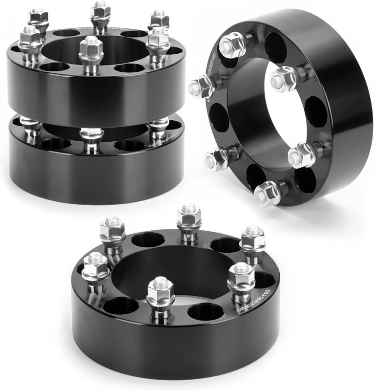 Photo 1 of 4PCS 6x5.5 Wheel Spacers for Toyota 4Runner Tacoma FJ Cruiser, 2 inch 6 Lug Wheel Spacer with 12x1.5 Extended Lug Nuts 108mm Hub Bore