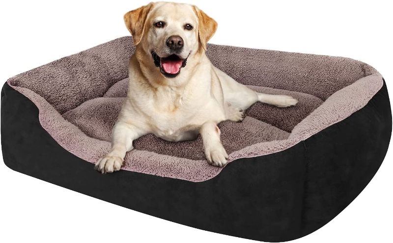 Photo 1 of Dog Beds for Medium Dogs, Rectangle Washable Dog Bed Comfortable and Breathable