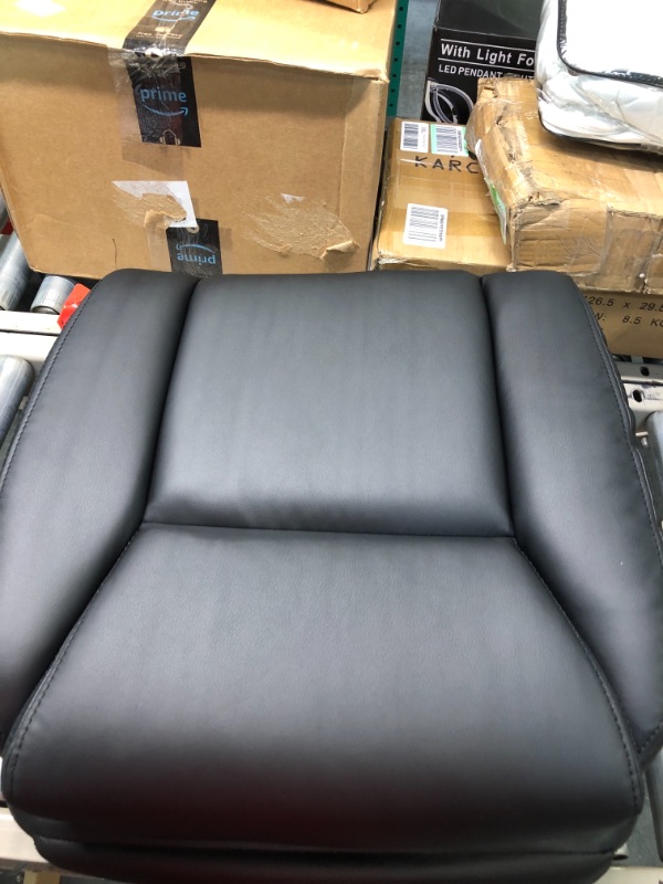 Photo 1 of Amazon Basics Classic Puresoft Padded Mid-Back Office Computer Desk Chair with Armrest - Black