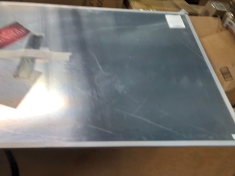 Photo 1 of VIZ-PRO Magnetic Whiteboard/Dry Erase Board, 48 X 36 Inches, Silver Aluminium Frame