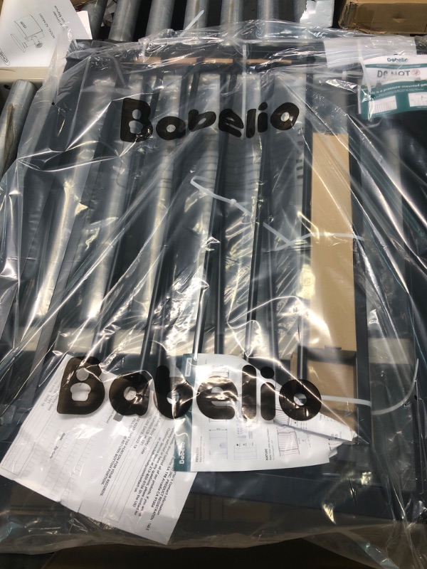 Photo 1 of Babelio Metal 26-40“ Baby Gate Pet Gate with Wall Protectors, Safety Gate for Child and Pets, Pressure Mounted Gate with Door for Stair and Doorway