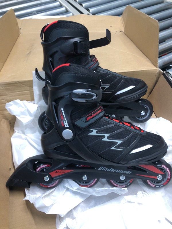 Photo 3 of Bladerunner by Rollerblade Advantage Pro XT Men's Adult Fitness Inline Skate, Black and Red, Inline Skates 9