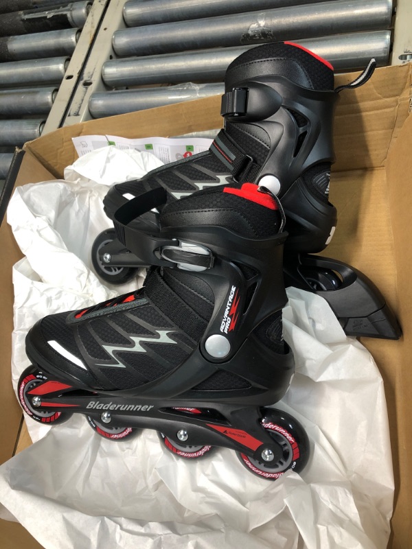 Photo 2 of Bladerunner by Rollerblade Advantage Pro XT Men's Adult Fitness Inline Skate, Black and Red, Inline Skates 9