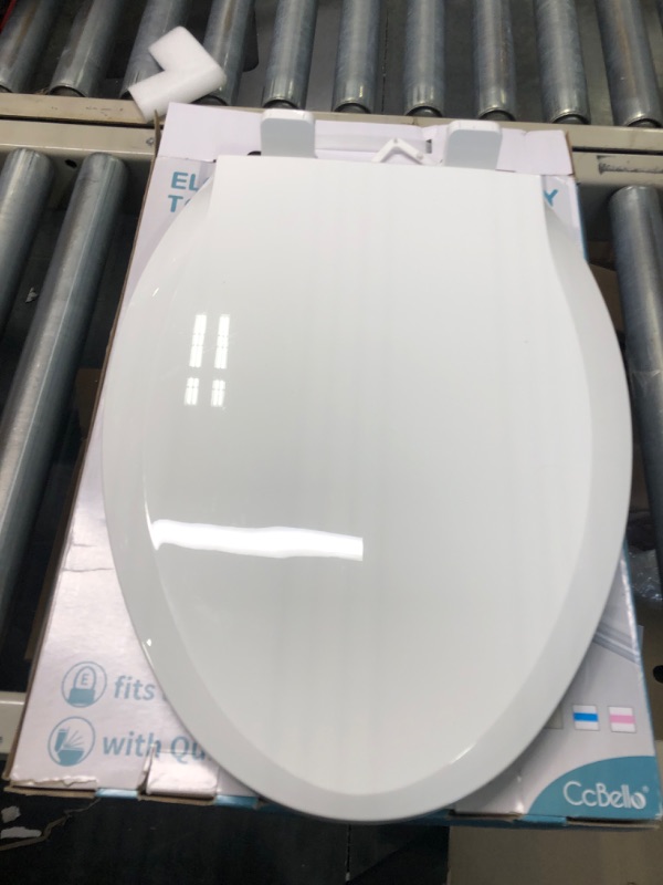 Photo 1 of Toilet Seat with Toddler Seat Built in, Potty Training Toilet Seat for Kids, Magnetic Kids Toilet Seat, Slow Close, Thicken Plastic Easy to Clean, Removable and Never Loosen, White(18.5”Elongated) White Elongated