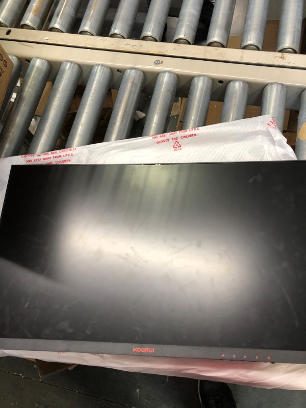 Photo 1 of KOORUI 24 Inch Computer Monitor Full HD 1920 x 1080p VA Display 75Hz 3000:1 Contrast Ratio with HDMI, VGA, Frameless, 75 x 75 mm VESA Mountable, Ergonomic Tilt, Black