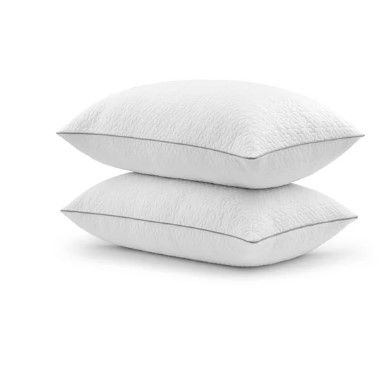 Photo 1 of Beautyrest Natural Comfort Memory Foam Cluster Bed Pillows with Tencel, 2 Pack, Standard/Queen