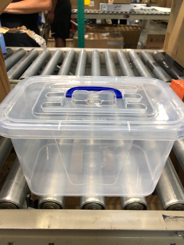 Photo 1 of 4 Plastic Storage containers with lid and handles 11x7.5x7