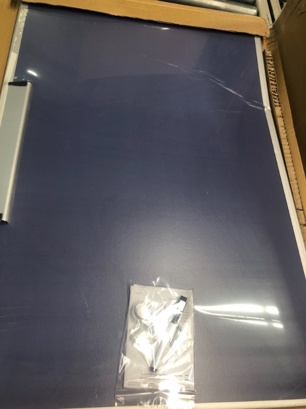 Photo 1 of Amazon Basics Magnetic Dry Erase White Board, 36 x 24-Inch Whiteboard - Silver Aluminum Frame 24" x 36" Magnetic, Aluminum Frame