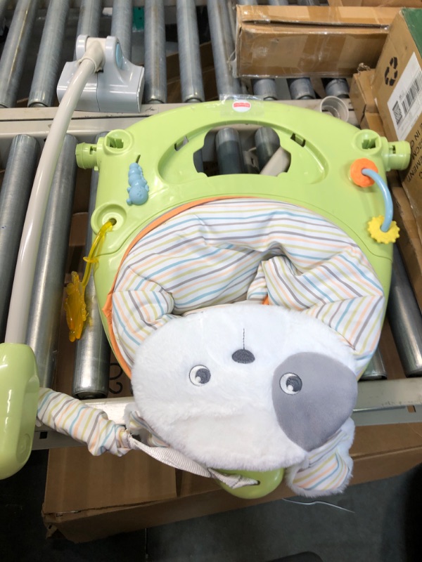 Photo 2 of Fisher-Price Jumperoo Baby Bouncer and Activity Center with Lights and Sounds, Sweet Snugapuppy SpaceSaver