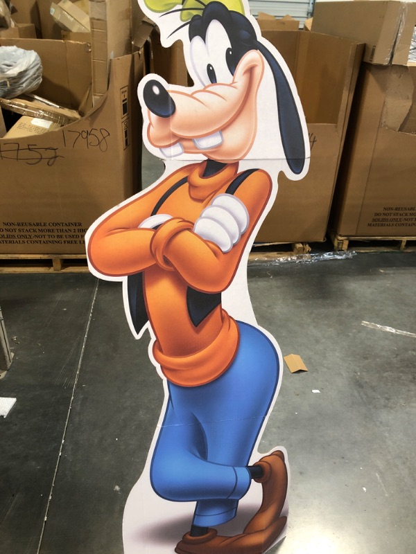 Photo 2 of Advanced Graphics Goofy Life Size Cardboard Cutout Standup