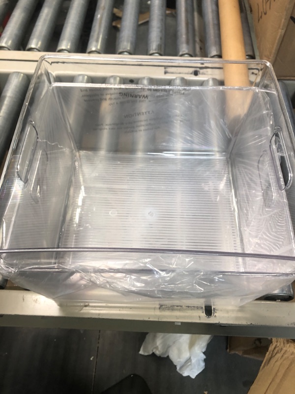 Photo 2 of 12" x 11" x 8" Clear Plastic Storage Bins