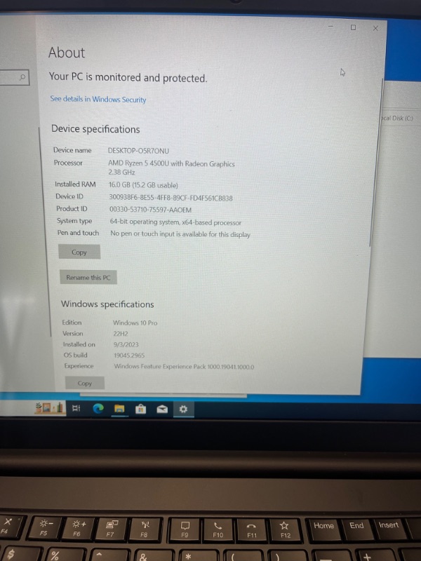 Photo 4 of ***Can be upgraded to Windows 11*** OEM Lenovo ThinkPad E15 Gen 2 15.6" FHD IPS, AMD Ryzen 5 4500U with Radeon Graphics, 16 GB Ram 500 GB  NVMe, Fingerprint, W10P, Business Laptop 