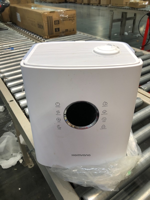Photo 1 of Homvana Humidifiers for Bedroom Large Room Home, 6.5L Warm and Cool Mist Ultrasonic Humidifier for Baby Kids Plants, 212°F Distilled Sterilization, Essential Oil Diffuser, Auto Mode, Remote Control