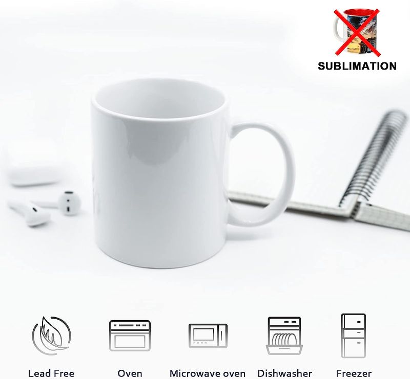 Photo 1 of AceElite Coffee Mug, 12 Ounce Ceramic Coffee Mugs Set of 12, White Coffee Cup With Handle, Pottery Mug Dishwasher Microwave Safe, Small Porcelain Mugs 12 MUGS!
