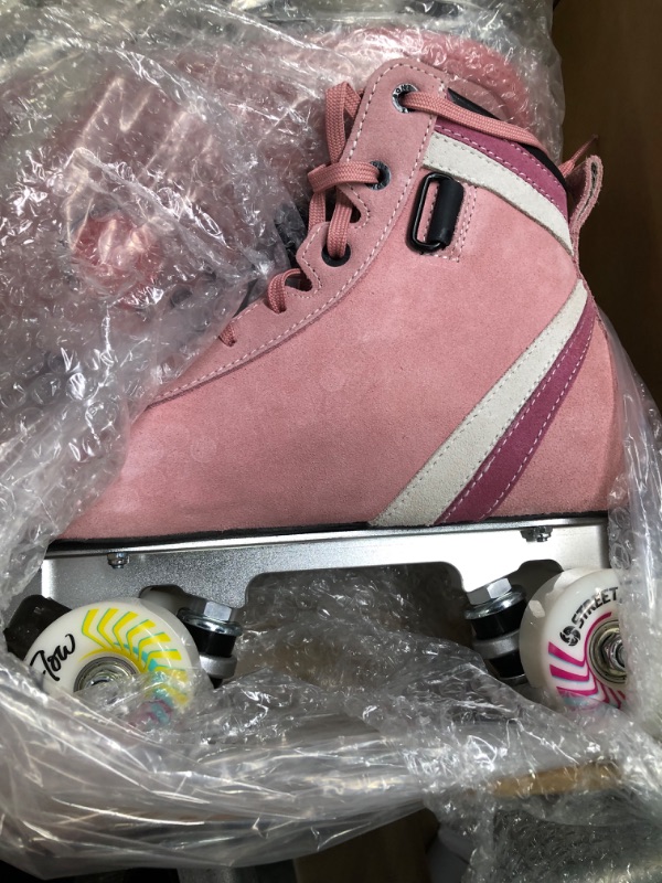 Photo 5 of Bont Parkstar Pink Suede Professional Roller Skates for Park Ramps Bowls Street for Men - Women - Boys - Girls rollerskates for Outdoor and Indoor Skating
size 41