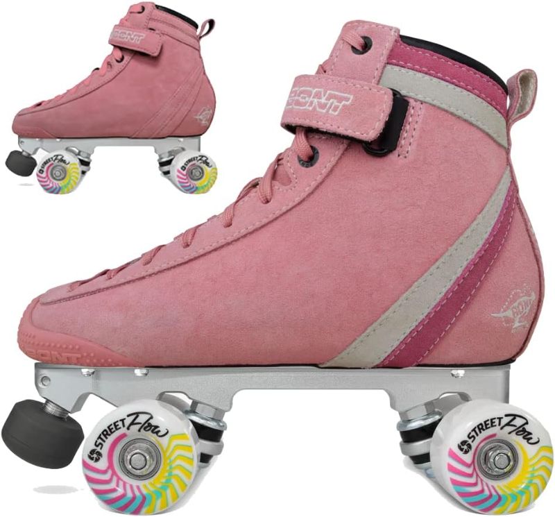 Photo 1 of Bont Parkstar Pink Suede Professional Roller Skates for Park Ramps Bowls Street for Men - Women - Boys - Girls rollerskates for Outdoor and Indoor Skating
size 41